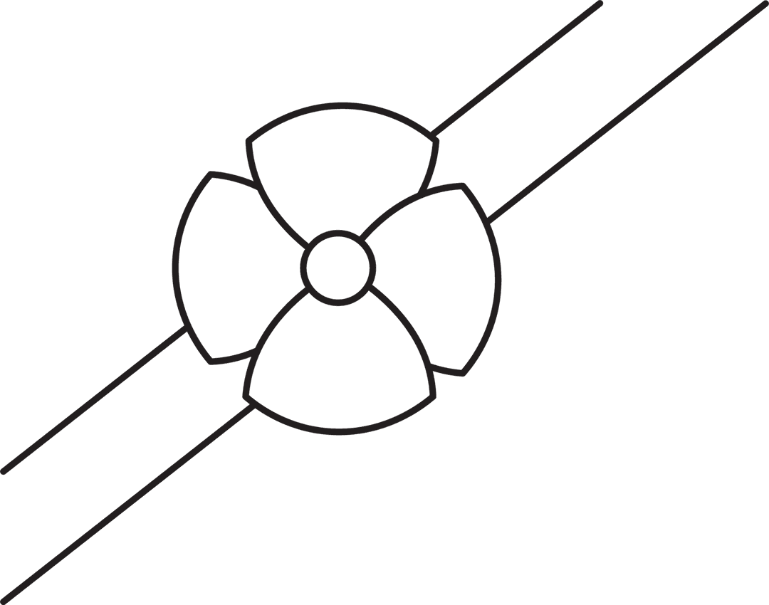 Elegant Ribbon with Bow Graphic on Transparent Background