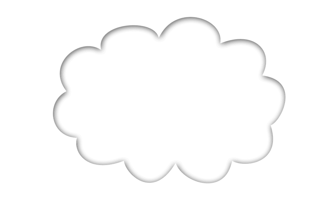 Digital PNG Illustration of Cloud on Transparent Background