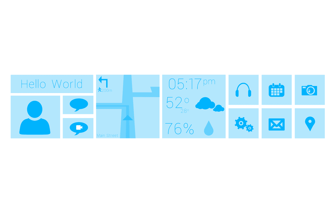 Digital Interface Outline Icons on Transparent Background - Download Free Stock Images Pikwizard.com