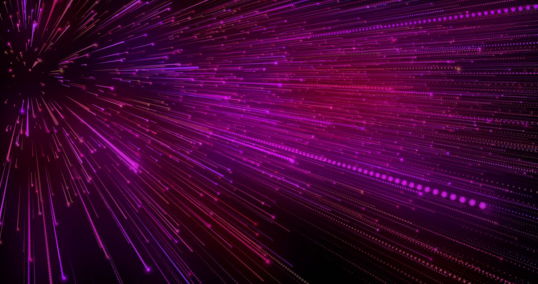 Dynamic Pink and Violet Digital Line Burst