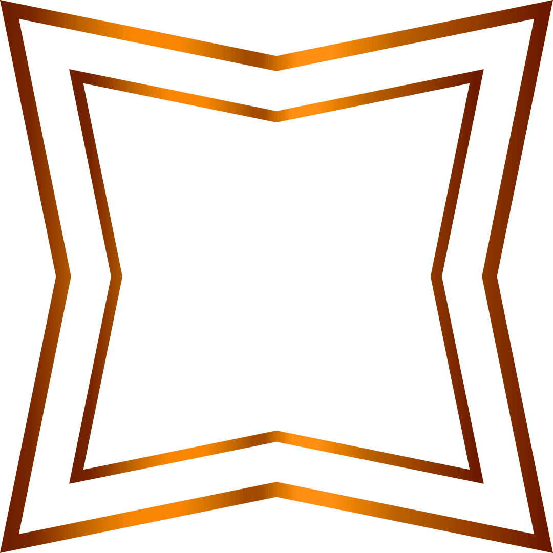 Transparent Golden Square Frame Design Vector