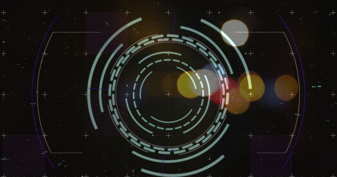 Innovative Digital Tech Interface Beneath Traffic Lights