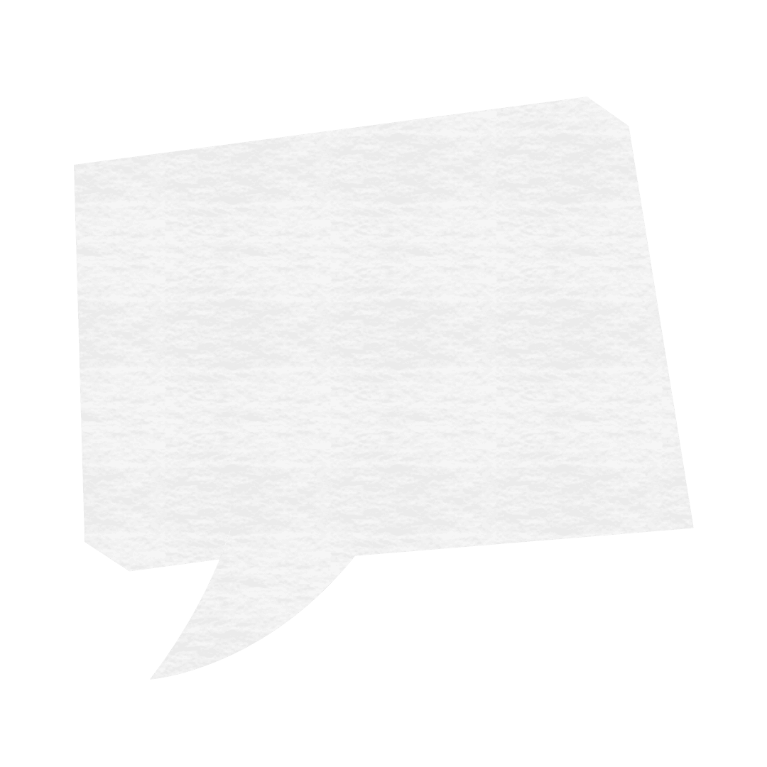 Transparent Text Bubble on Isolated Background for Communication Themes