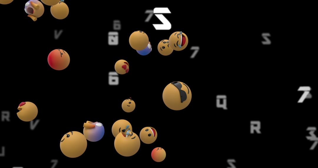 Floating Social Media Icons in Virtual Environment