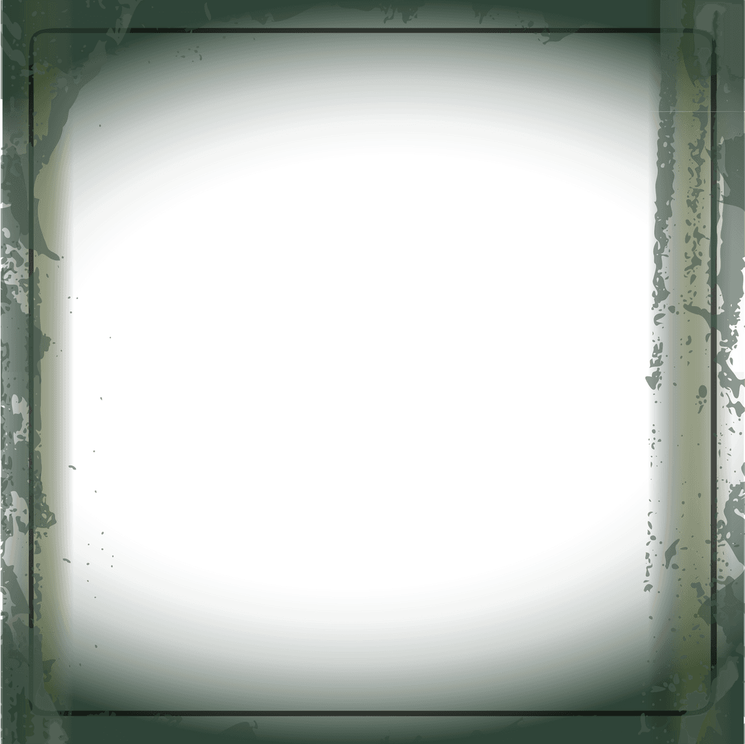 Vintage Grunge Frame Overlay with Transparent Background