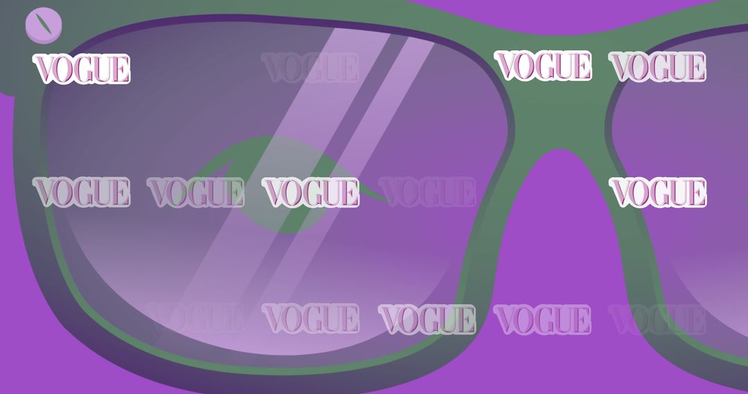 Stylish Sunglasses Pattern on Purple Backdrop