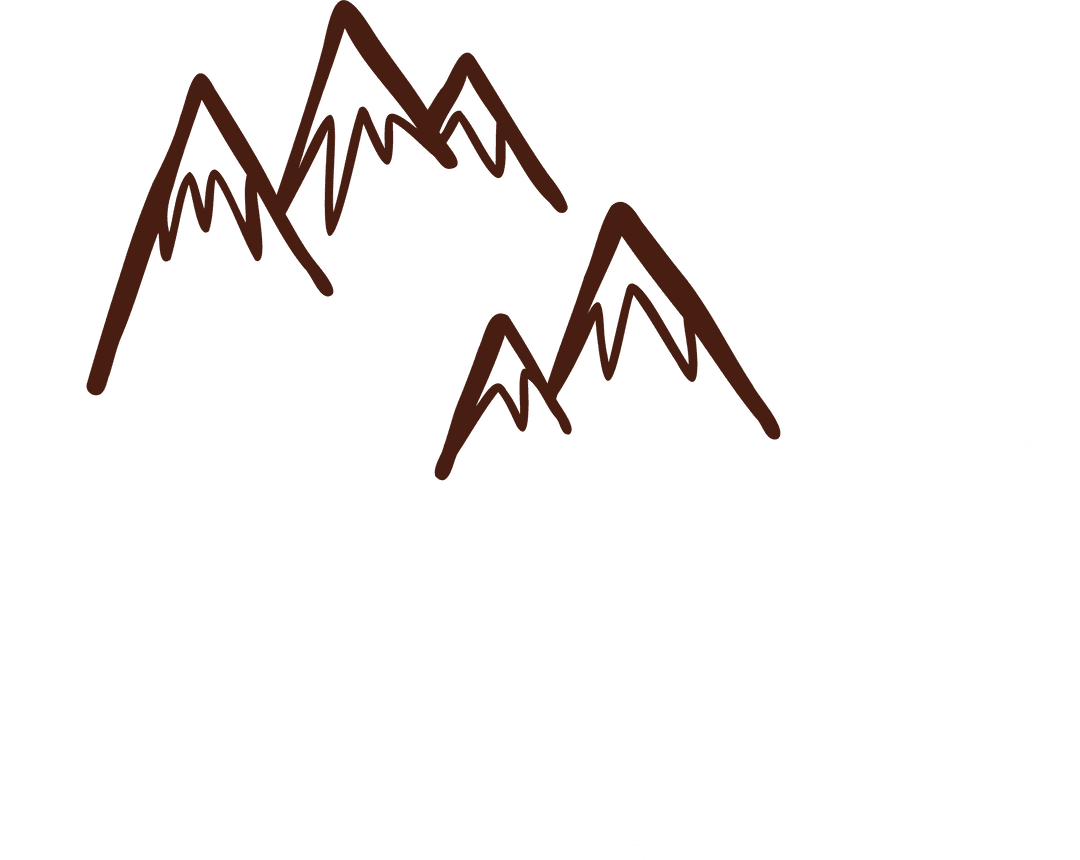 Transparent Minimalist Flight Over Mountain Peaks Vector