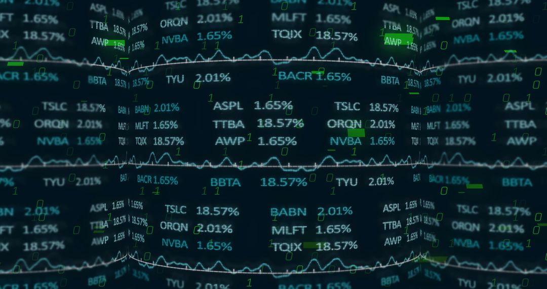 Dynamic Financial Data Streaming on Digital Stock Ticker Display