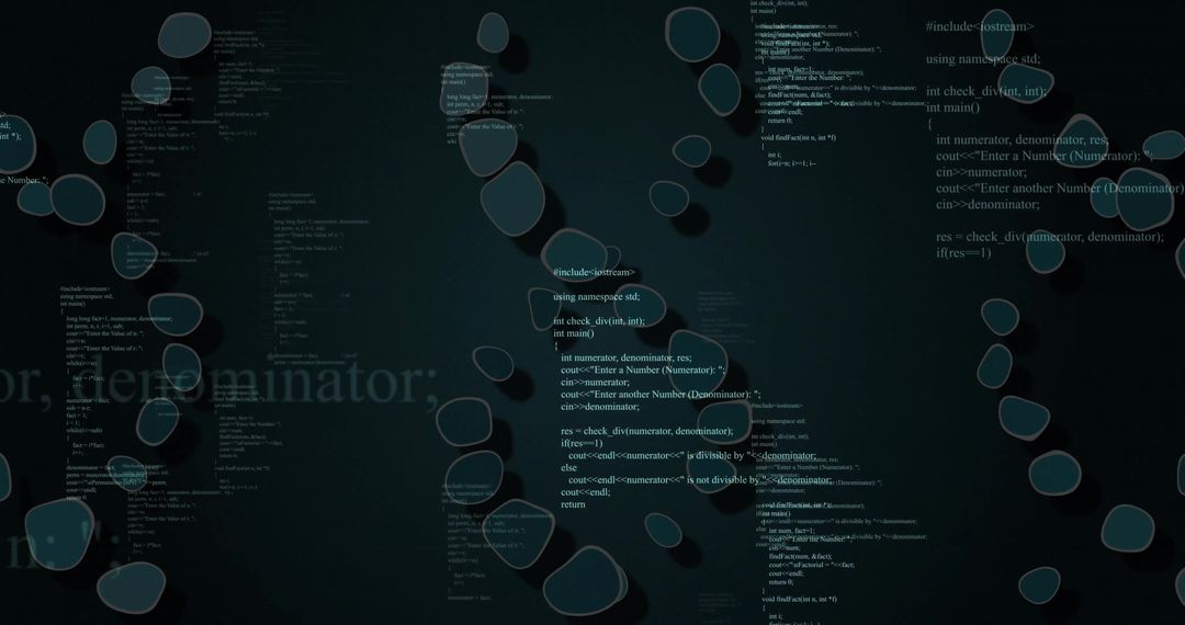 Futuristic Cyber Display with Floating Code and Digital Elements