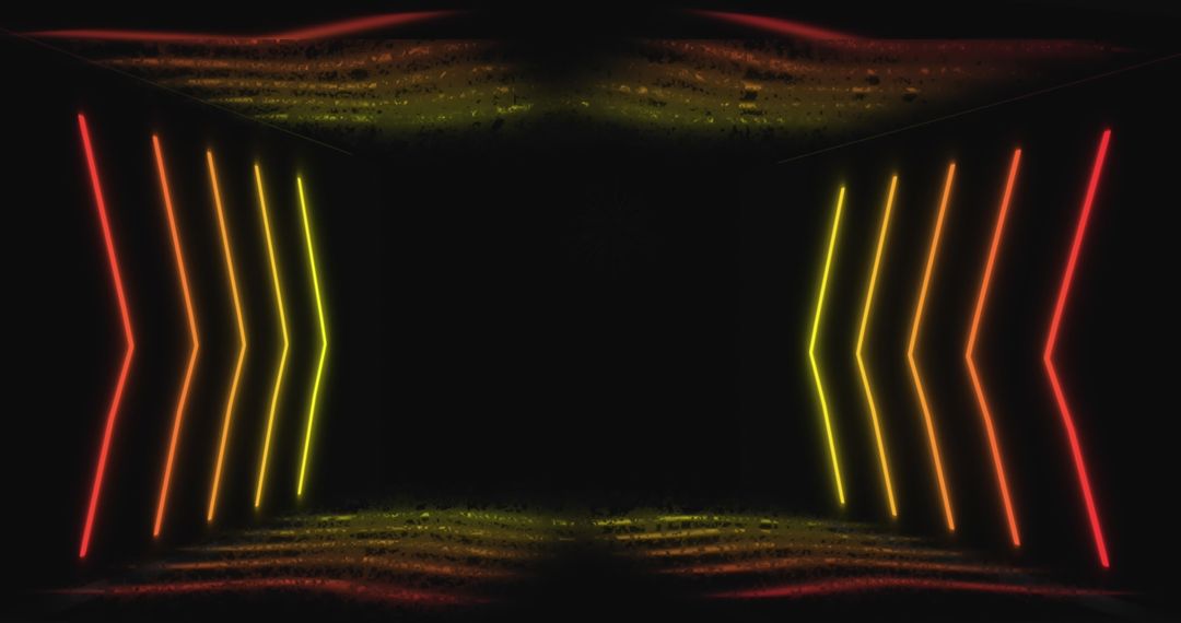 Futuristic Glowing Light Trails with Exploding Fireworks