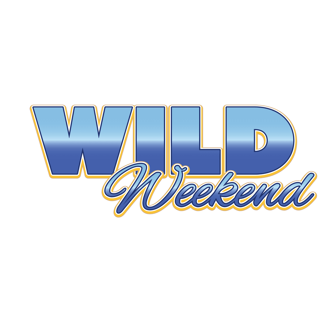 Wild Weekend Text Design on Transparent Background