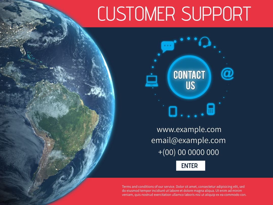 Global Customer Support and Connectivity Concept - Download Free Stock Images Pikwizard.com
