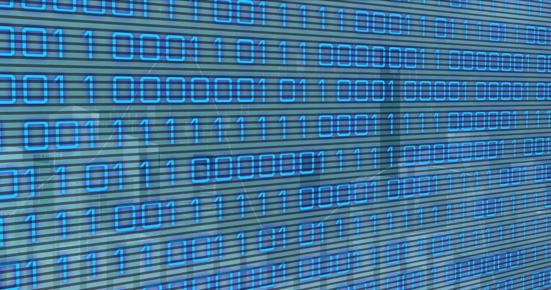 Digital Binary Code Overlay for Data Processing Concepts - Free Images, Stock Photos and Pictures on Pikwizard.com