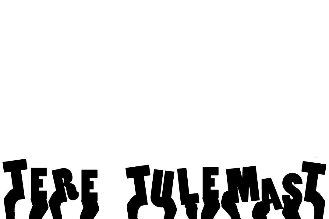 Hands Holding Tere Tulemast Text with Transparent Background