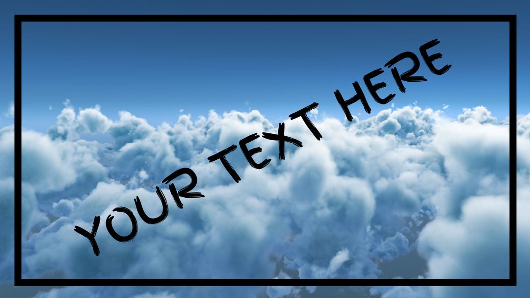 Inspirational cloudscape with space for custom text