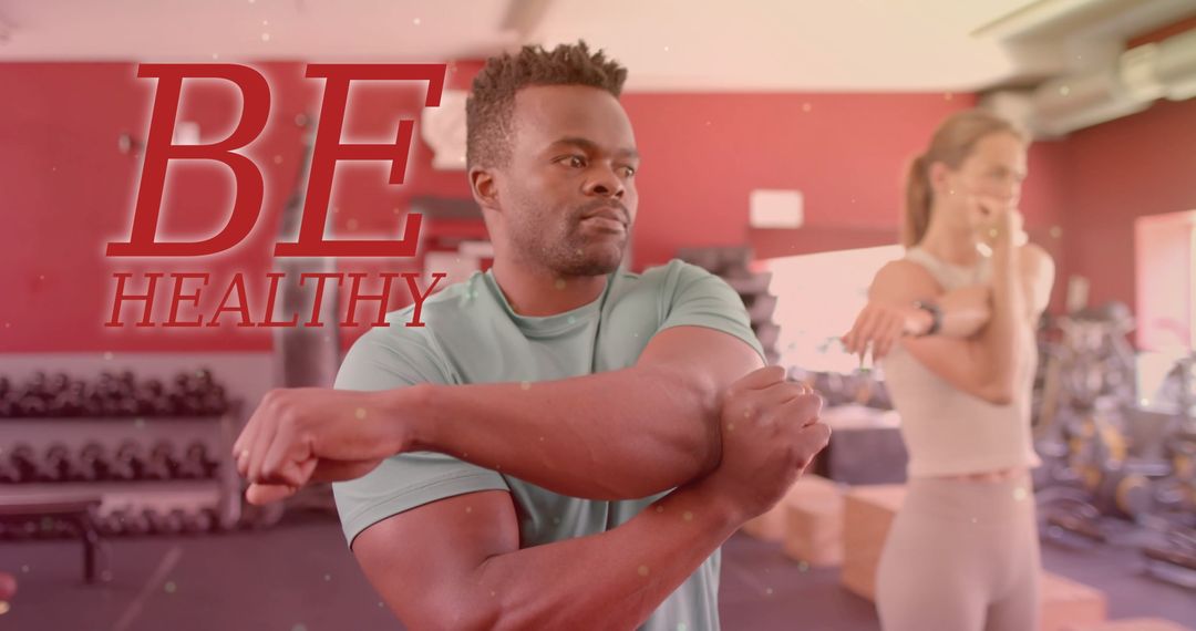 Diverse Duo Excelling in Fitness Routine