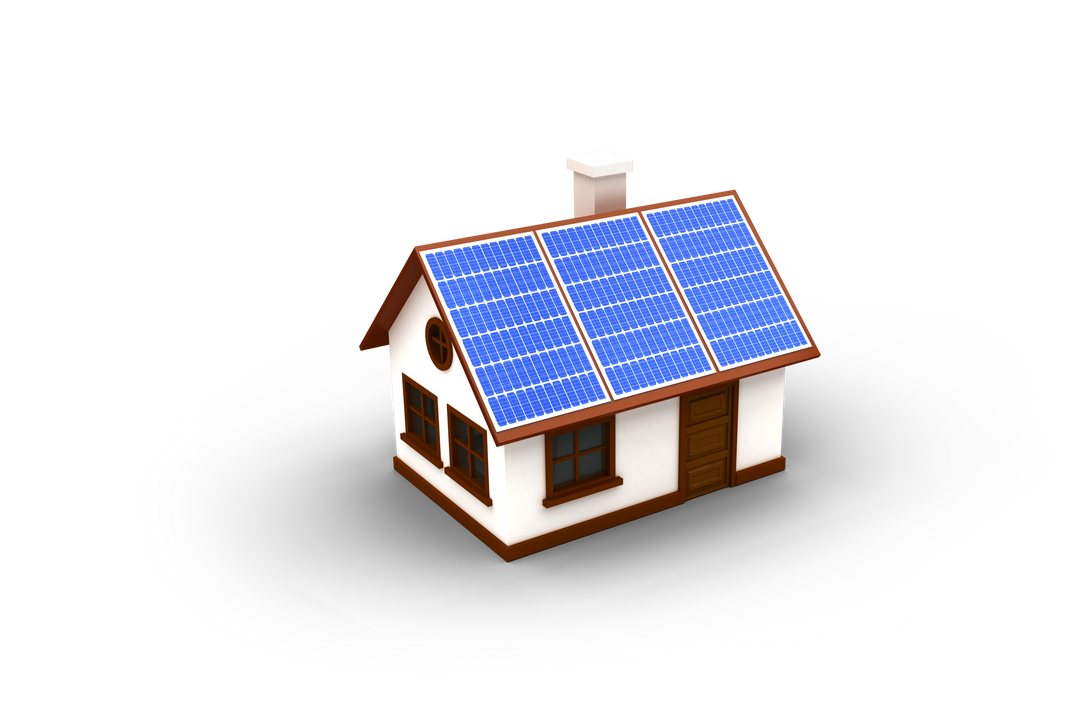 Eco-Friendly House with Solar Panels Today Over Transparent Background - Download Free Stock Images Pikwizard.com