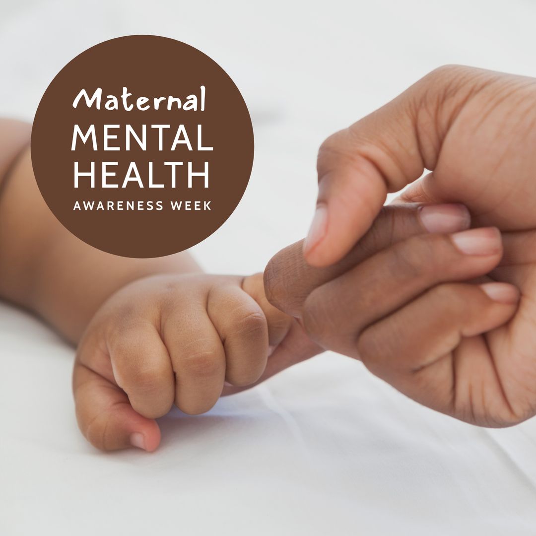 Supporting Maternal Mental Health: Baby Holding Mother's Hand