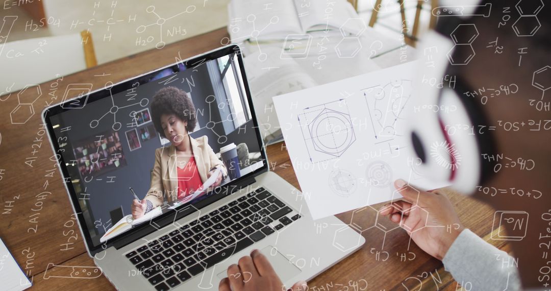 Virtual Business Meeting with Mathematical Analysis Overlap