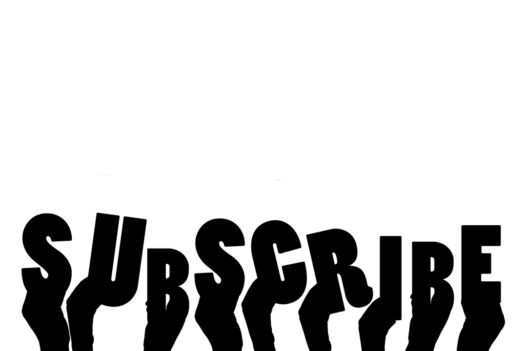 Transparent Subscription Hands Illustration on Social Media