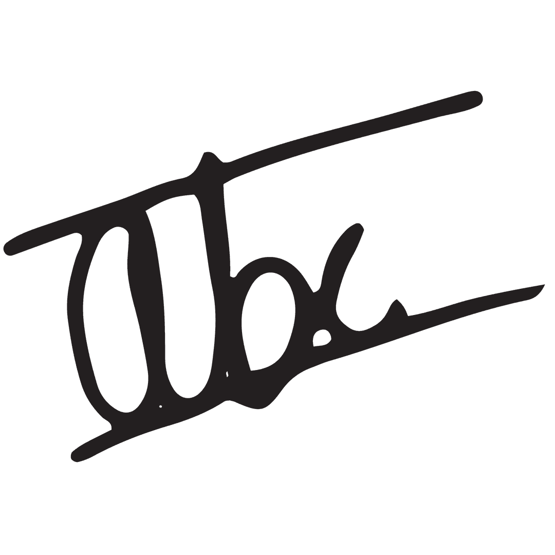 Stylish ABC Handwriting Illustration on Transparent Background