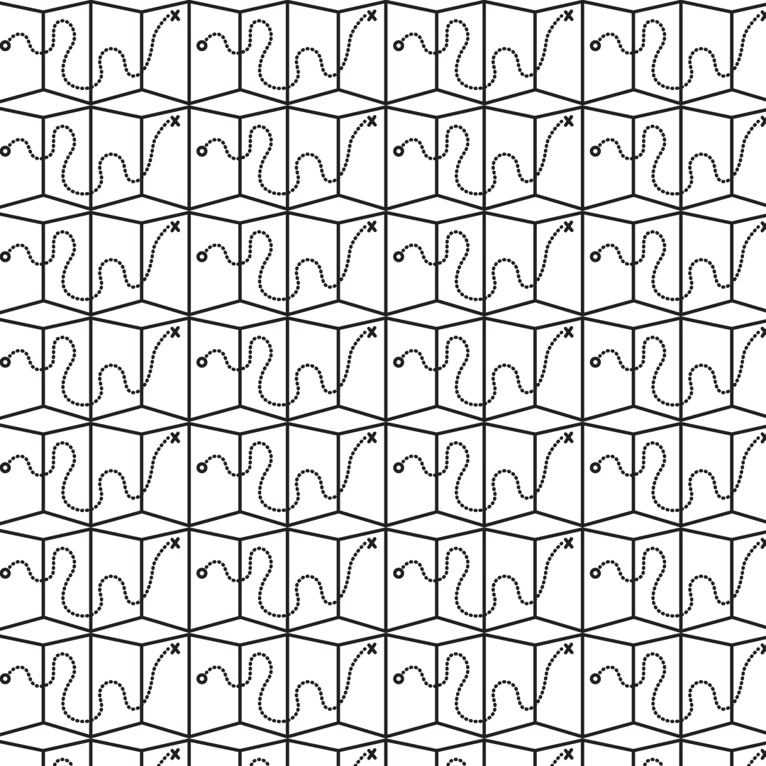 Transparent Geometric Journey Lines Grid Pattern Seamless Vector