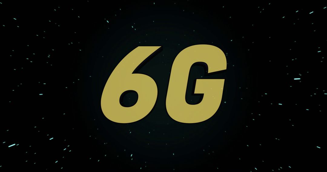 6G Technology Concept Over Starry Night Background