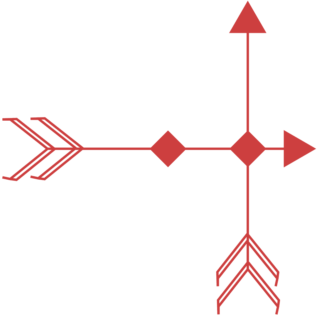 Red Directional Arrows on Transparent Vector for Graphic Design