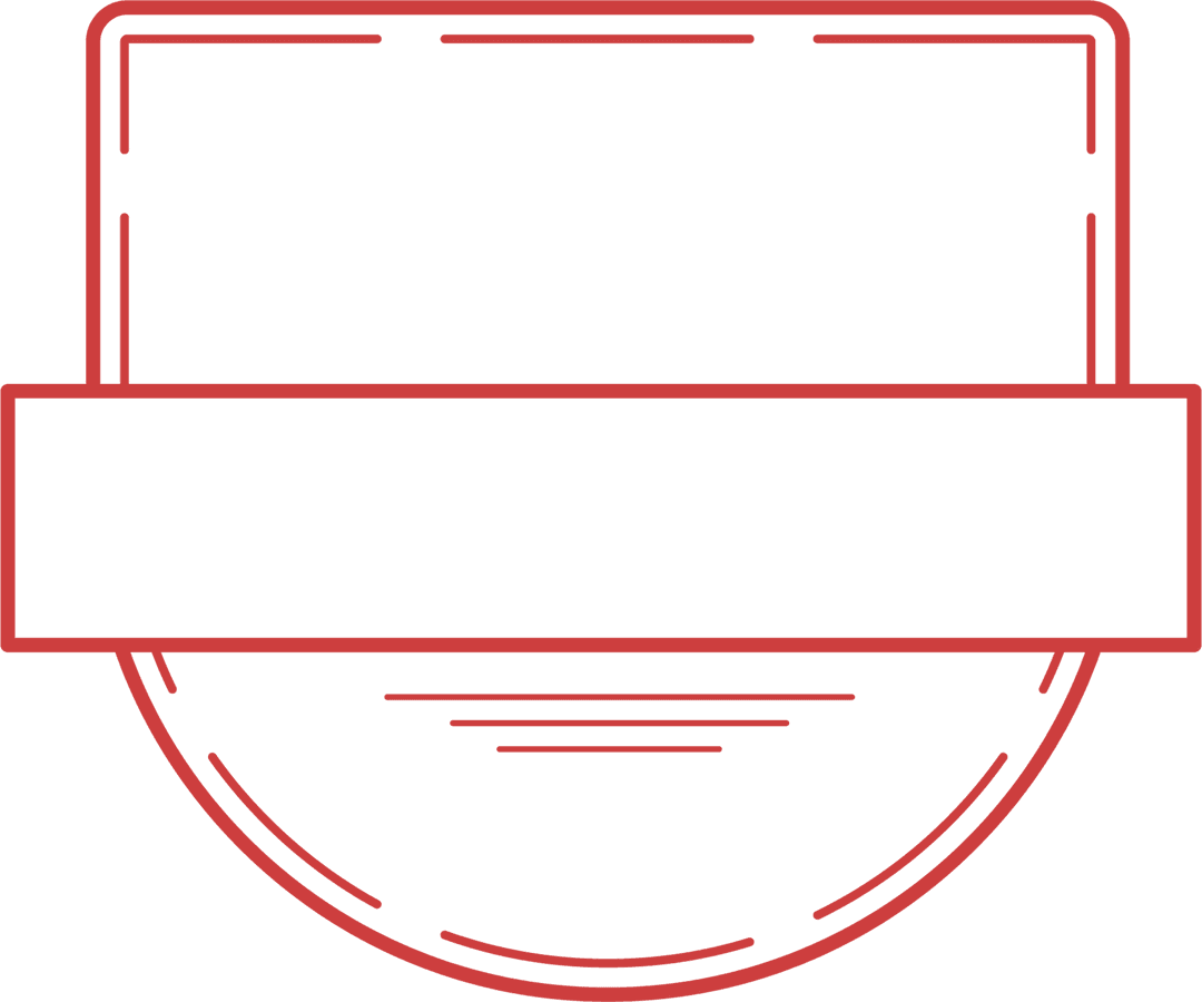 Shield Icon With Label Area on Transparent Background