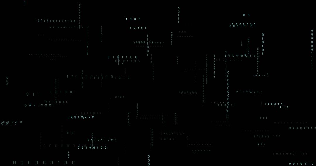 binary code data processing on black background - Free Images, Stock Photos and Pictures on Pikwizard.com