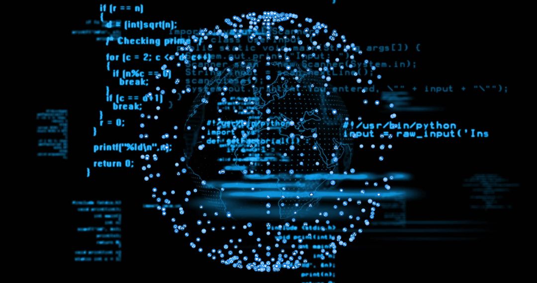 Digital Sphere with Floating Code in Cyberspace