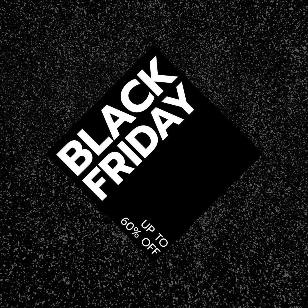 Black Friday Sale Promotional Banner with Discount Text - Download Free Stock Templates Pikwizard.com