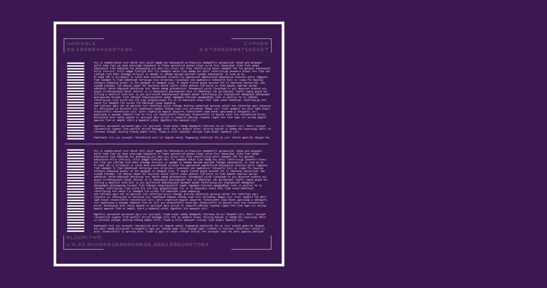 Cryptocurrency Algorithm on Futuristic Purple Interface