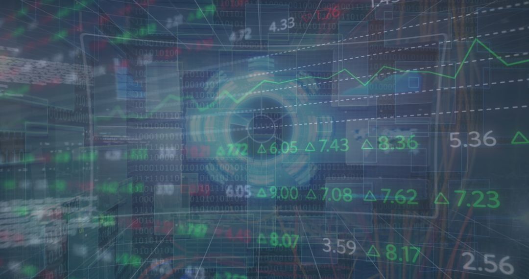 Abstract Financial Data and Analytics Concept