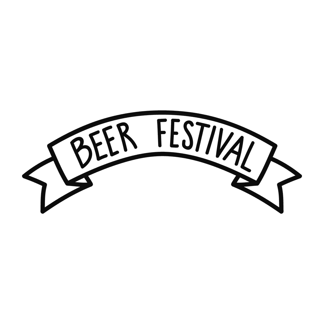 Transparent Beer Festival Banner Illustration