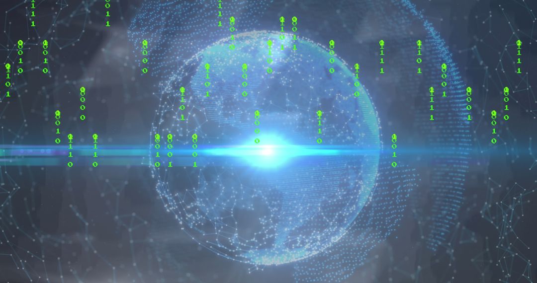 Global Connectivity Digital Network Visualization