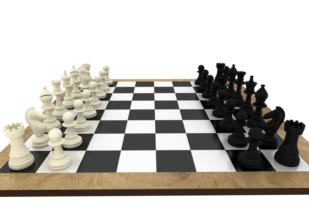 Transparent Black and White Chess Pieces on Wooden Board - Download Free Stock Images Pikwizard.com