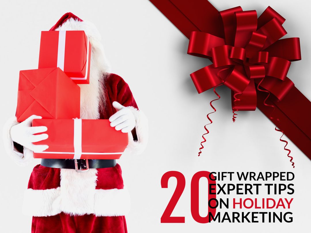 Santa Holding Holiday Gifts with Marketing Twist - Download Free Stock Templates Pikwizard.com