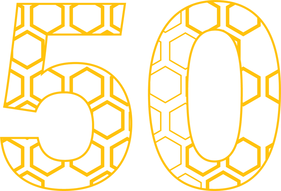 Yellow 50 with Honeycomb Pattern Transparent Background - Download Free Stock Images Pikwizard.com