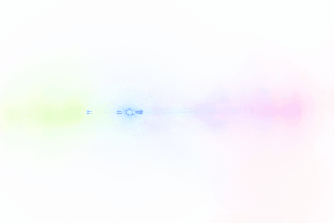 Abstract Shape with Vibrant Gradient on Transparent Background