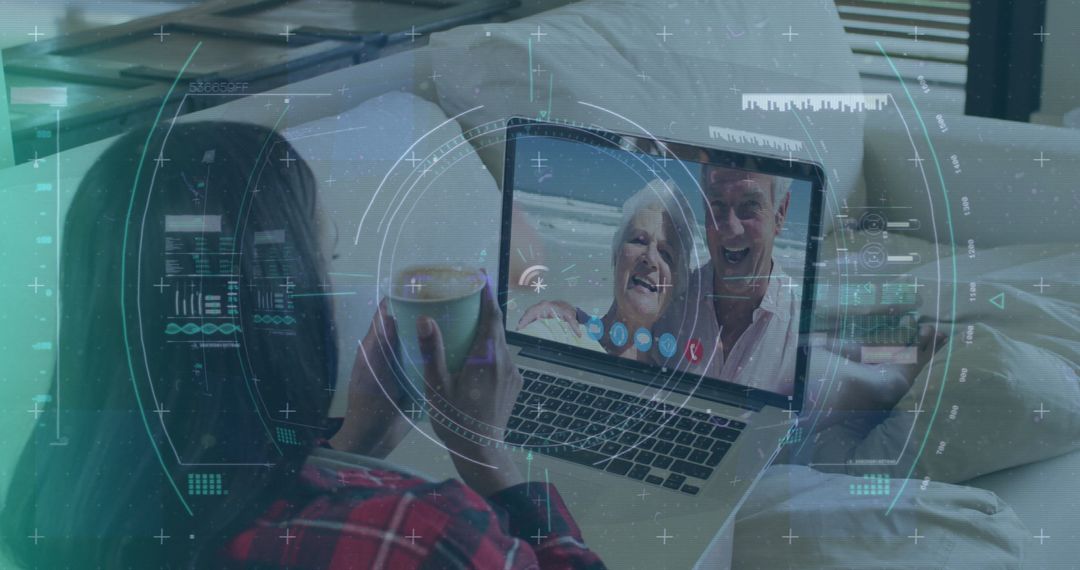 Virtual Reality Interface with Laptop Video Call