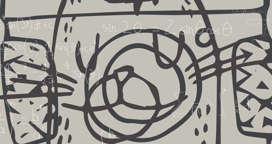 Abstract Math Background with Equations for Education Concepts