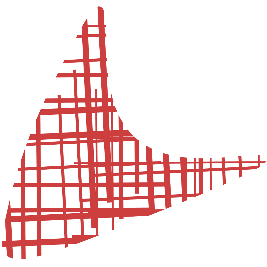 Abstract Red Geometric Shape on Transparent PNG