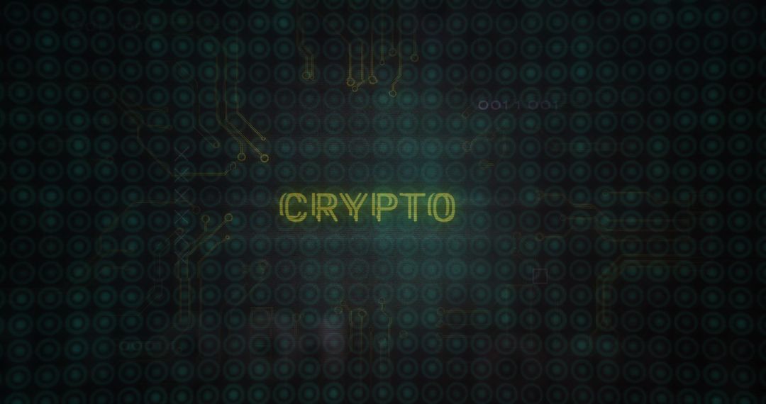 Digital Cryptocurrency Circuit Large Illustration