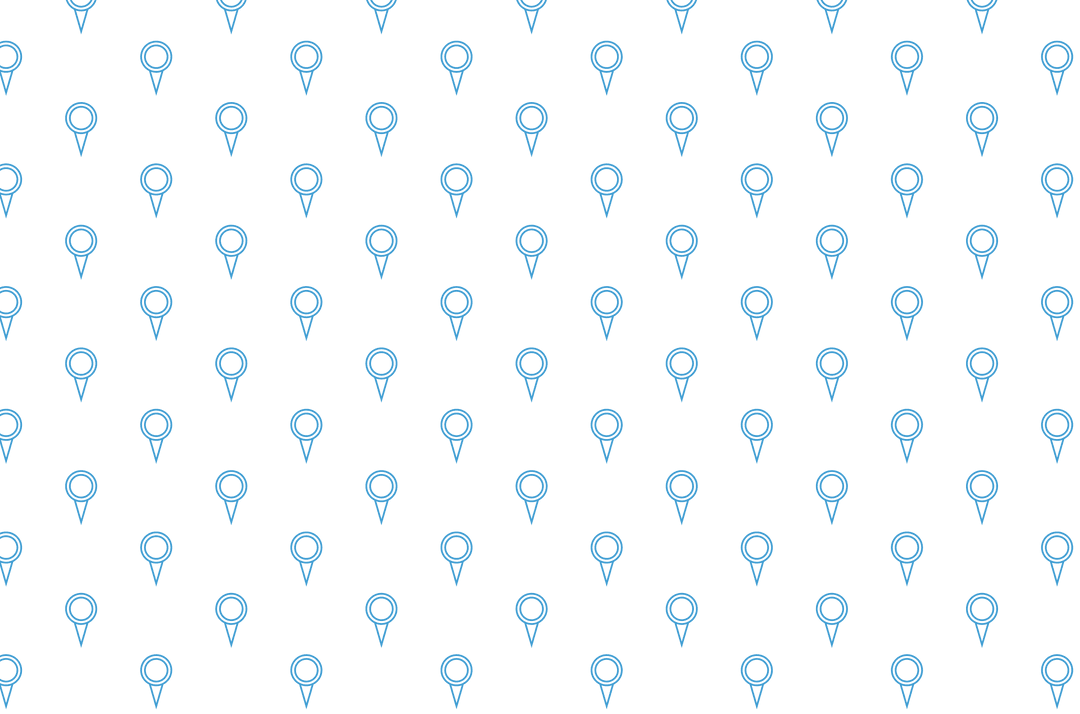 Seamless Repeated Blue Pin Pattern on Transparent Background