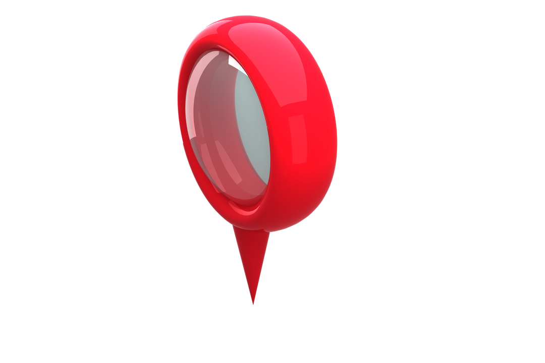 Transparent Red Navigation Pointer Concept Icon Design - Download Free Stock Images Pikwizard.com