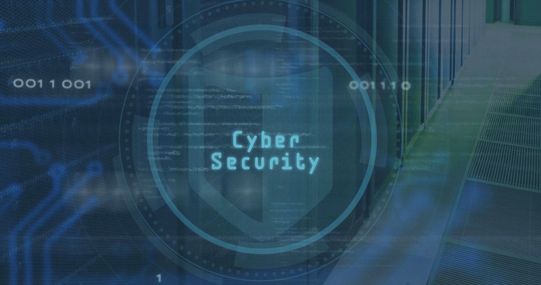 Futuristic Cyber Security Concept with Digital Interface