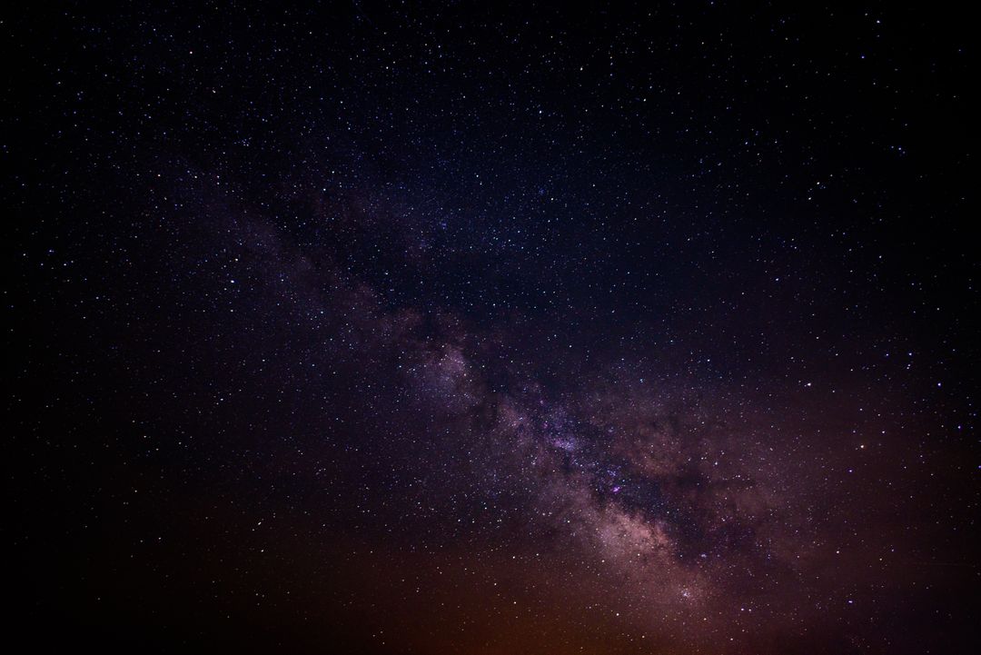 Breathtaking View of the Night Sky with Milky Way Galaxy - Free Images, Stock Photos and Pictures on Pikwizard.com