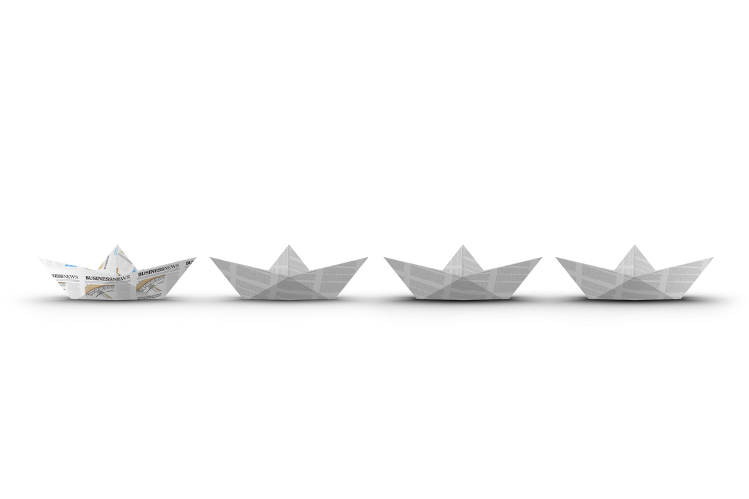 Digital Transparent PNG Illustration of Paper Boats on White - Download Free Stock Images Pikwizard.com