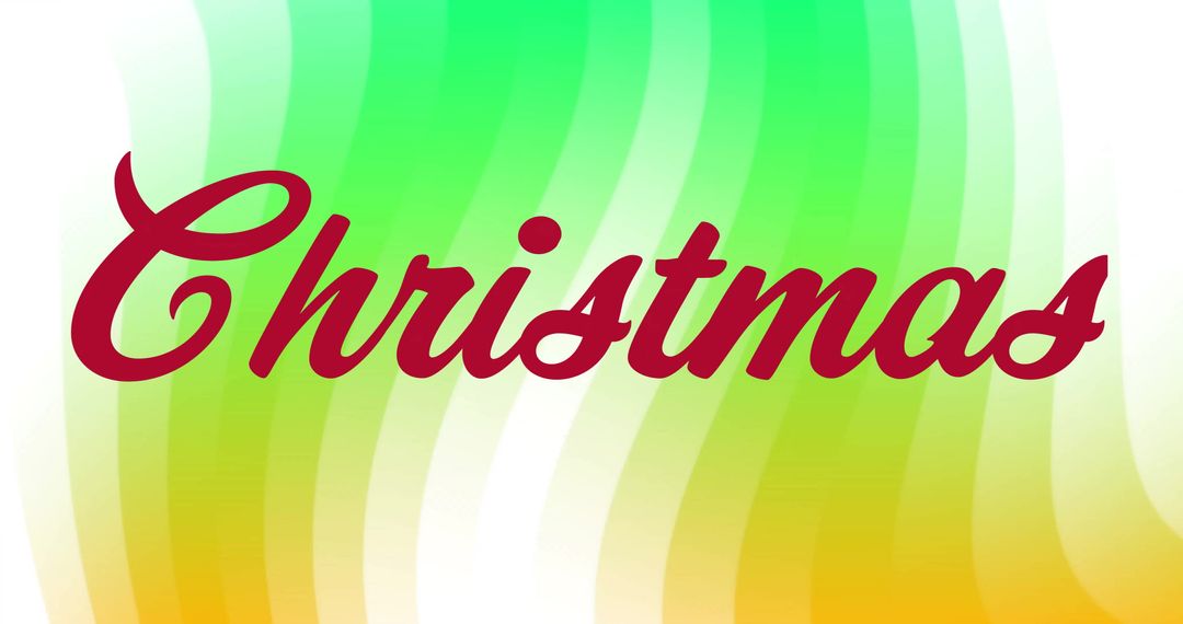 Christmas Text on Vibrant Gradients Creating Festive Atmosphere